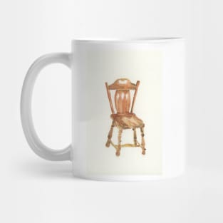 Wooden Captains Chair Watercolor Mug